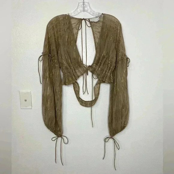 ASOS DESIGN jacquard chiffon mini skirt set - Picture 3 of 8